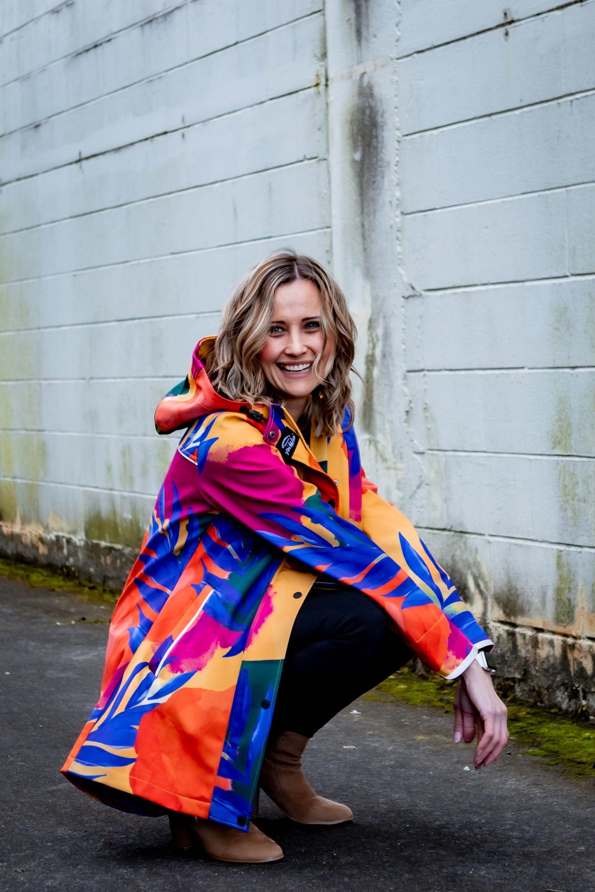 Funky raincoats for ladies on sale