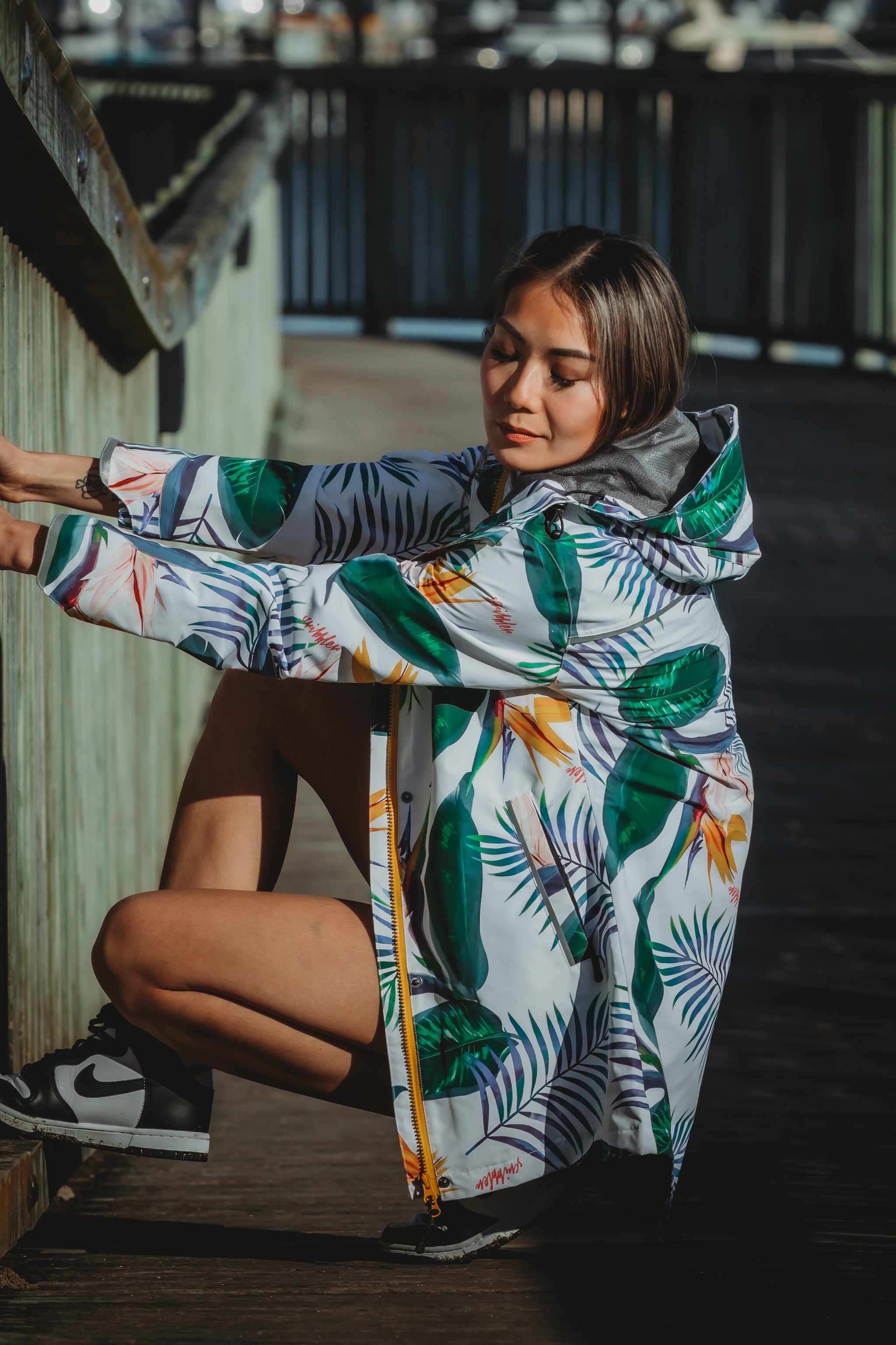 Tropic waterproof mesh lined raincoat