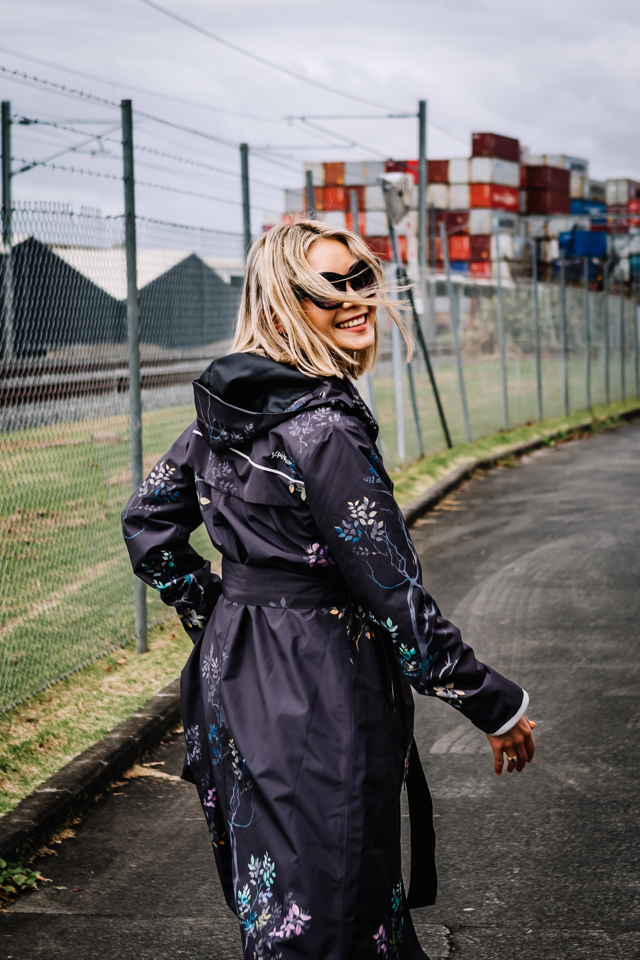 Scribbler women's raincoat | Botany luxe trench coat | Plus size